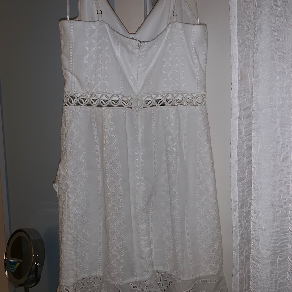 Shop Hearts Tea Time Crochet Front Ruffle Dress - Picture 3 of 7